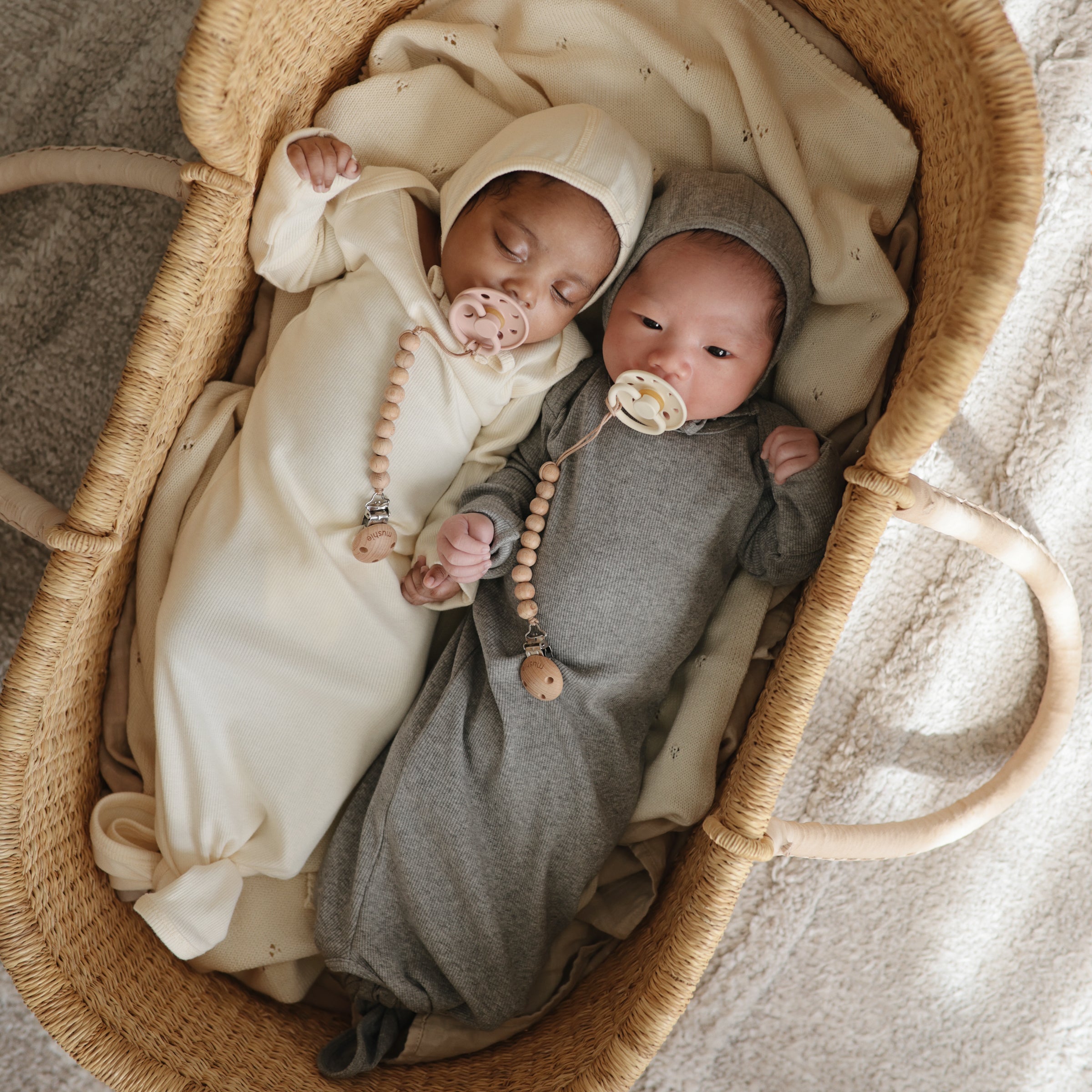 Image of Ribbed Baby Bonnet